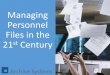 Managing HR Employee Files in the 21st Century