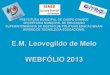 Webfólio E. M. Leovegilo  de Melo 2013