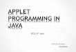 6.applet programming in java