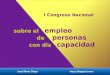 I congreso nacional sobre el empleo en las personas con discapacidad