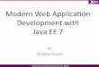 Modern web application development with java ee 7