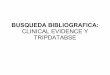Busqueda Bibliografica. Clinical Evidence Y  Tripdatabase