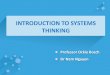 Module 1 Introduction to systems thinking