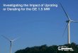 Investigating the Impacts of Uprating or Derating for the GE 1.5MW