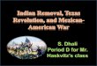 Indian Removal, Texas Revolution, and Mexican-American War Events