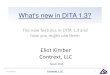 What's New in DITA 1.3 (Tekom, Nov 2014)