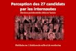 Perception des 27 candidats par les internautes - Elections présidentielles 2014