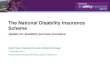 The National Disability Insurance Scheme - Update