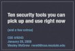 Ten Tools for Security Professionals