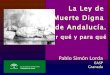 Una introducción a la Ley 2/2010 de "Muerte Digna" de Andalucía