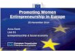 Promoting Women Entrepreneurship in Europe