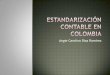 Estandarización contable en colombia