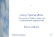 Using talking mats  comparison with questionnaire approach