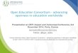Open Education Consortium - advancing openness in education worldwide