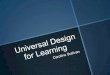 UDL in the classroom