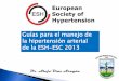 Guias europeas de hipertension 2013