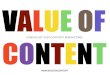 Value of Content - Check list for content marketing