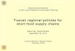 Tuscan regional policies for short food supply chains