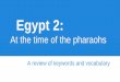 Egypt vocab 2  (by cecilia)