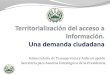 Territorialización del acceso a información - Aurora Cubías - SSTA