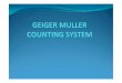 Geiger muller counting system