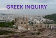 Greek inquiry- Food and Drink