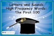 Reception Phonics Workshop October 2013 - High frequency words  -first 100