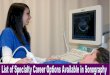 List of Specialty Career Options Available in Sonography