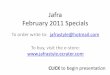Jafra February 2011 specials