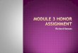 Module 3 honor assignment