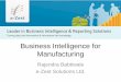 Business intelligence for manufacturing