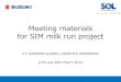 Meeting materials for sim milk run project 201403