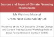 Sources of Climate Finance