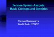 Bogomolova   pension system analysis - basic concepts and identities
