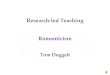 Gothic Romanticism: Research Led Teaching Presentation