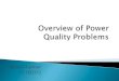 Overview of power quality problems