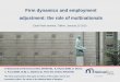 Catherine Fuss (National Bank of Belgium). Firm dynamics and employment adjustment: the role of multinationals