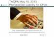 CPA Presentation - May 18 2013