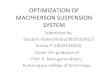 Suspension optimization ppt