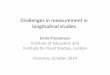 Challenges in measurement in longitudinal studies