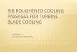 Rib roughened cooling passages for turbine cooling