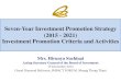 Seven-Year Investment Promotion Strategy (2015-2021)