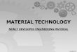 Material technology Newly develpoed engineering materials