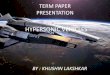 HYPERSONIC VEHICLES