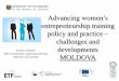 Women enterpreneurship in Moldova