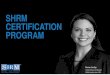 SHRM HR Competency Model and New Certifications