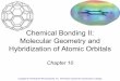 Chapter 10 Chemical Bonding II: Molecular Geometry and Hybridization of Atomic Orbitals
