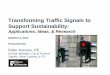 Transforming Traffic Signals to Support Sustainability: Applications, Ideas, and Research Needs