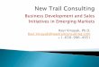 New trail consulting Emerging market initiatives
