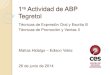 1ra actividad de ABP - Tegretol